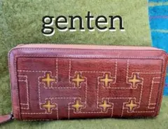 ゲンテン  アキナバラ 長財布 genten 本革  財布