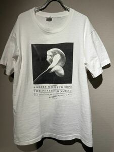 80s 90s メイプルソープ　Robert Mapplethorpe プリント　Tシャツ　Lサイズ