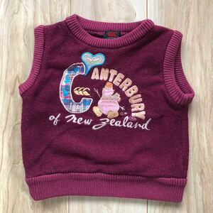 カンタベリー canterbury キッズ ニット ベスト 90