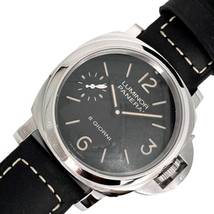 パネライ PANERAI ルミノールベース 8デイズ PAM00915 黒文字盤 ステンレススチール 腕時計 メンズ 中古