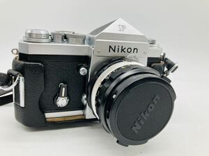 3e80 必見 ! Nikon ニコン F フィルム一眼レフ / NIKKOR-H.C AUTO 1:2 f=50mm レンズ 中古品 現状品 動作未確認のためジャンク扱い !