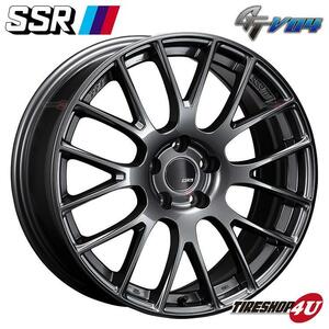 送料無料 SSR GTV04 19x8.5J 5/114.3 +45 メタリックグレー 新品ホイール1本価格