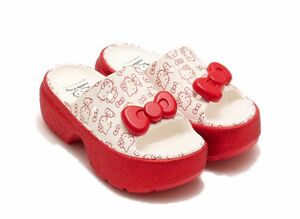 Hello Kitty Crocs Stomp Slide "Cream/Red" 23cm 209815-100
