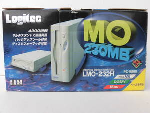 Logitec製SCSI接続 外付けMOドライブ LMO-232H(230MB)