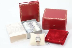 Cartier カルティエ サントスドゥモワゼル 2701 クォーツ SS×YG 総重量約87g ローマン コンビ レディース 腕時計 付属品 4596-HA