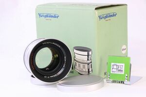 【同梱歓迎】外観綺麗■Voigtlander ASPHERICAL NOKTON 50mm F1.5■元箱付き■AO172