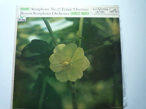 SE76 米RCA盤LP ブラームス/交響曲第2番、悲劇的序曲 ミュンシュ/ボストンSO 影犬