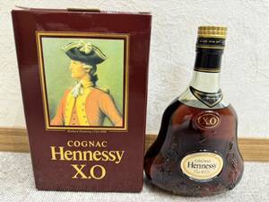 【DOM-2254】1円～ Hennessy ヘネシー XO 金キャップ グリーンボトル ブランデー 700ml 40% 箱付
