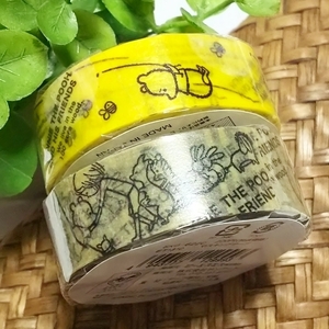 カトウシンジ くまのプーさん マスキングテープ 2個セット 新品 日本製 ディズニー マステ