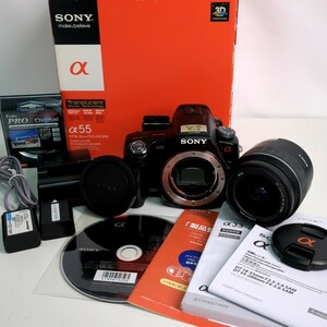 【動作品】SONY α55 SLT-A55VL レンズ交換式デジタルカメラ N0430