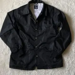 【人気】oil work garment コーチジャケット 黒　ブラック