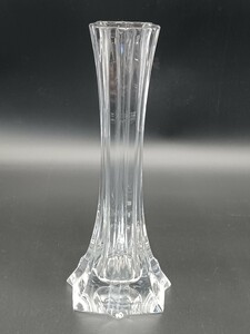 【極美品】 Baccarat バカラ クリスタルガラス　 フラワーベース 花瓶 一輪挿し