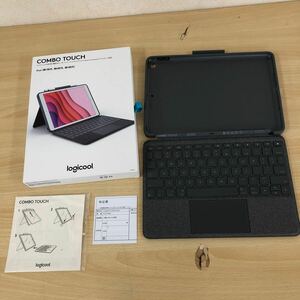 美品 ロジクール Logicool COMBO TOUCH iPad用キーボード iPad(第7世代、第8世代、第9世代)用 YU0040 ik1057BKA iPad用アクセサリー