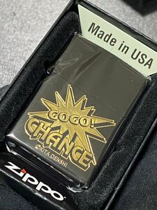 zippo ジャグラー ゴールド加工 ブラック 希少モデル 2015年製 GO GO CHANCE JUGGLER シルバーインナー 2016年製 ケース 保証書付き