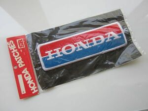 正規品 ビンテージ HONDA ホンダ バイク オートバイ 赤青 ロゴ ワッペン/当時物 自動車 カー用品 整備 作業着 カスタム 186