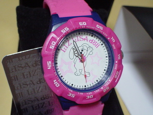 珍品　デザイン　LIZ　LIZA　DOLL　腕時計　ケース付　ピンク　未使用品　　　　　　　　　　　　　　　