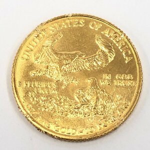 K22　アメリカ　イーグル金貨　1/4oz　10ドル　総重量8.4g【CDAX0011】