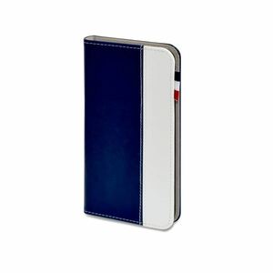 （まとめ）日本トラストテクノロジー レザータッチ ブックタイプケース iPhone7Plus ネイビー BOOKIP7P-NB【×2セット】