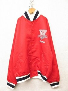i3154：レア？ミズノ製 1989年 EPSON IVY BOWL エプソン アイビーボウル コーチジャケット LL/XL スタジャン/vintage/日本製