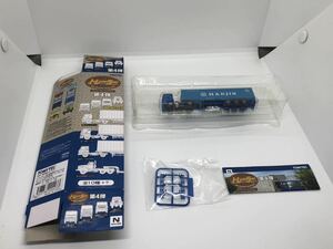 1円スタート　TOMYTEC トレーラーコレクション 第4弾　品番036 三菱ふそう新型スーパーグレート＋韓進海運（40ftドライコンテナ）Nゲージ