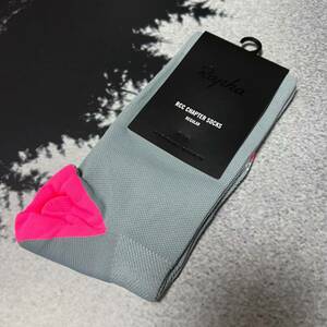 新品 Rapha RCC Socks Chapter Melbourne CCMEL Sサイズ(EU38-40) グレー/ピンク ラファ RCC ソックス チャプター メルボルン