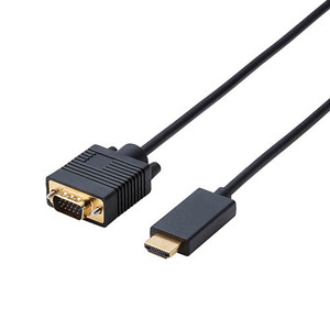 まとめ得 エレコム 変換ケーブル/HDMI-VGA/1.0m/ブラック CAC-HDMIVGA10BK x [2個] /l