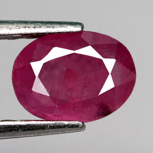 【天然ルビールース 1.13ct:7338】タンザニア産 Natural Ruby 裸石 標本 鉱物 宝石 コランダム jewelry Winza Tanzania