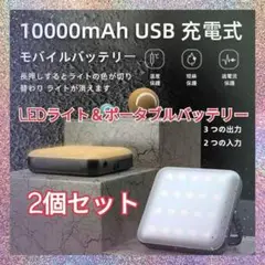 ★LEDランタン2個セット★ ライト 照明 防災グッズ ポータブルバッテリー