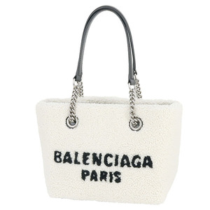 バレンシアガ BALENCIAGA トートバッグ デューティフリー スモール ホワイト ブラック レディース 1130