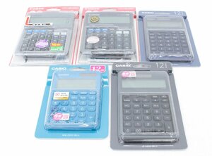 【中古・美品】CASIO/CANON カシオ キャノン 電卓まとめ売り 5点セット.,