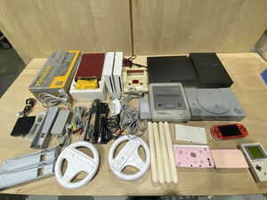 【１２－３９】ゲーム機 まとめ売り PS1 PS2 PS3 スーパーファミコン ファミコン DS ゲームボーイ 等 任天堂 SONY ジャンク品