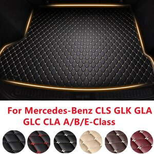 お得 車のトランクマット メルセデス用 ベンツa b c eクラスw213 glc cla gla glk cls gle (2005-2021) 防水貨物ライナー