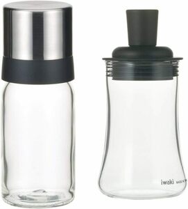 【セット買い】 iwaki(イワキ) 耐熱ガラス 調味料入れ 醤油差し 液だれしない 120ml KS521-SVN & ふりかけ