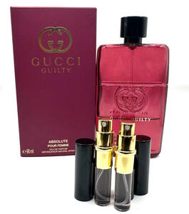 ★グッチ香水・ギルティ アブソリュート プールフェム オードパルファム Guilty Absolute Pour Femme EDP 3.5ml入Spray×2本のみ出品です。