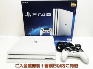 【1円】PS4Pro 本体 セット 1TB ホワイト SONY PlayStation4 CUH-7000B 初期化/動作確認済 プレステ4 M04-272yk/G4