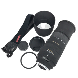 SIGMA 150-500mm 1:5-6.3 APO HSM Nikonマウント 一眼 オートフォーカス カメラ レンズ 光学機器 QZ044-19