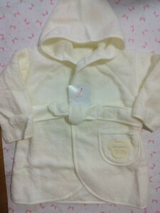 新品赤ちゃんの城ベビーバスローブ新生児～90センチ