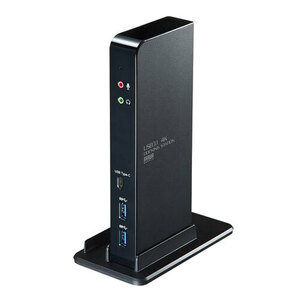 タブレットスタンド付4K対応USB3.1ドッキングステーション HDMI出力、有線LAN接続、各種USB拡張 サンワサプライ USB-CVDK4 新品 送料無料