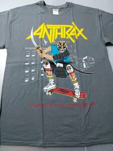 ANTHRAX Tシャツ fistful of anthrax グレーL アンスラックス / metallica megadeth pantera slayer exodus testament s.o.d.