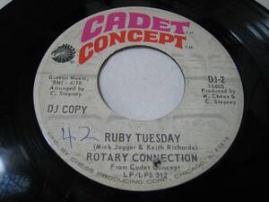 【7”】 ROTARY CONNECTION // ●プロモ MONO● RUBY TUESDAY / SOUL MAN US盤 ロータリー・コネクション