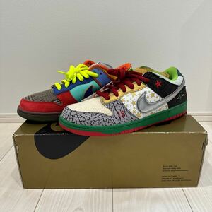 黒タグ NIKE SB WHAT THE DUNK ナイキ ホワットザ ダンク low HIGH QS jordan air max travis