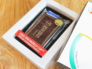 ★コレクター放出デッドストック！ Zippo/ジッポ 2000年頃製 サッカーワールドカップ ブラックゴールド＆銀コンビメッキ ⑦★