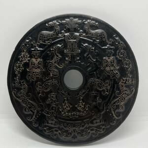 【聚寶堂】古玉彫刻 14cm 彫紋 根付 中国美術 古玩 WH-49