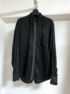 Black Comme des Garcons シャツ ブラウス コムデギャルソン 黒 川久保玲 縮絨 / shirt homme plus deux junya watanabe man play cdg noir