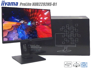 ◇〇 【送料無料/スリムベゼル!】iiyama フルHD対応21.5型 ProLite XUB2292HS-B1 HDMI対応 スピーカー内蔵 美品です!