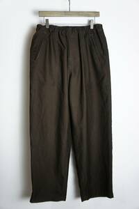 正規 23AW COMFORTABLE REASON コンフォータブル リーズン Pique Baker Slacks ベイカー イージー スラックス パンツ 濃茶 本物 303O