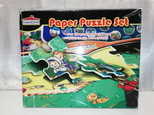 【中古品】 Mommy Talk English Village Paper Puzzle Set マミートーク 英語教材 ペーパーパズルセット