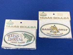 タラスブルバ TARAS BOULBA 　 タラスワッペン 2点　楕円型　TROUT FREAK / BASSONLY　長期保管未開封品