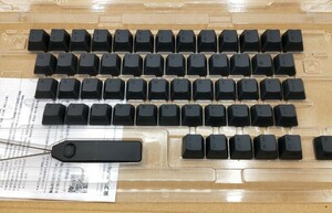 【REALFORCE リアルフォース 東プレ 】カラーキーキャップセット 日本語配列 54キー かな無し ダークグレー 昇華印刷 M0384J