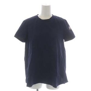 モンクレール T-SHIRT バック切替 フレアTシャツ カットソー 半袖 ギャザー 国内正規 XS 紺 D10938083100 レディース